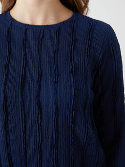 Bisiklet Yaka Dokulu Kad?n Tunik