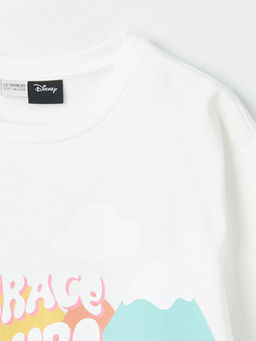 Bisiklet Yaka Minnie Mouse Bask?l? Uzun Kollu K?z ?ocuk Sweatshirt - Waikiki фото 2