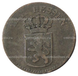 Монета 1/2 крейцера 1827 года Германские гсоударства Гессен-Кассель