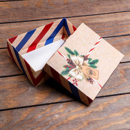 Цена за 5 шт. Подарочная коробка сборная Почта, 16,5 х 12,5 х 5,2 см - UPAK LAND фото 5