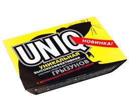 Приманка "Uniq" 2-х компонент. против грызунов, кротов, землероек (гранулы 100г + гель 150г)