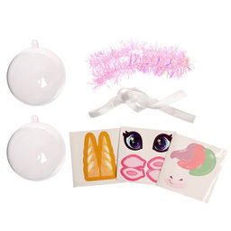 Ёлочный шар - персонаж своими руками на новый год «Милый единорог», набор для творчества