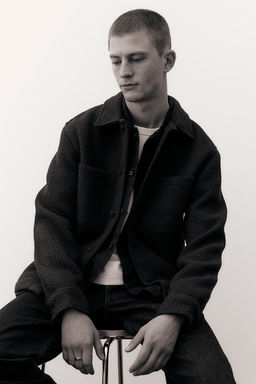 Sobrecamisa gofrada Regular Fit - H&m фото 5