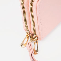Кошелёк на молниях, цвет розовый - Simaland фото 3