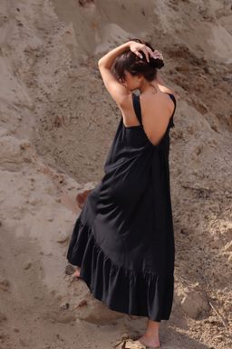 6183 Платье Мальдивы для пляжа и фотосъёмки чёрное - Martichelli фото 6