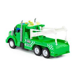 Профи, автомобиль-эвакуатор инерционный (со светом и звуком) (зелёный) (в коробке) - Полесье фото 3