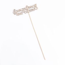 Цена за 10 шт. Топпер Единственной на свете 15х4,4 см - Дарим красиво фото 2