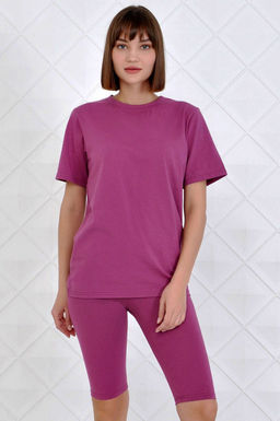 Арт. 2715 Костюм с велосипедками 42-50 (5 шт) Цвет:верх-фуксия, низ-фуксия - Калинка фото 20