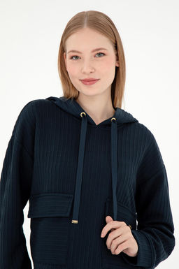 Женский темно-синий свитшот Неожиданная скидка в корзине - U.s. polo assn фото 2