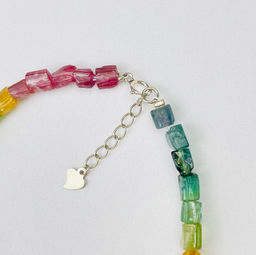 Браслет из Турмалина микс 18 см + - Радуга самоцветов фото 4