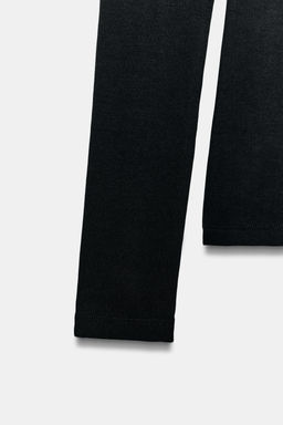 CAMISETA RIB MANGA LARGA / Negro - Zara фото 8