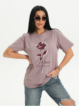 Футболка Роза пудра женская