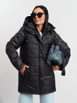 Женская зимняя парка "2025" черный