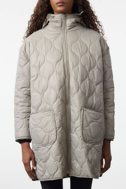 TRENDYOLMILLA Tas Oversize Kal?p Kapusonlu Kapitone Mont TWOAW25MO00242  фото 3