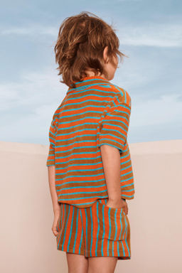 LIMITED EDITION STRIPED TOWELLING POLO SHIRT - Zara фото 4