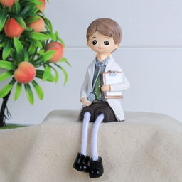 Цена за 2 шт. Фигурка Врач висячие ножки 2 штуки набор 17 см / K313 /уп 96/ - Галеонтрейд фото 4