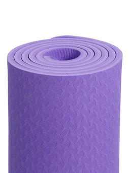 Коврик для фитнеса и йоги ONLYTOP, 183×61×0.8 см, фиолетовый