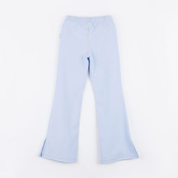 Брюки расклешенные с разрезами Светлый деним подростковые - Bungly фото 3