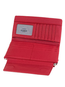 Женское портмоне из искусственной кожи, цвет красный - Greta фото 2