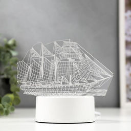 Светильник Фрегат LED белый от сети 9.5?15?16 см RISALUX  фото 2