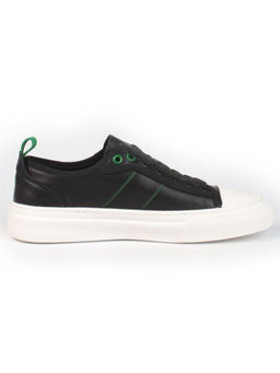 03-0106-1 BLACK/GREEN Полуботинки спортивные мужские (натуральная кожа) - Фабричный китай фото 9