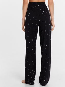 Комплект женский (джемпер, брюки) черный со звездной россыпью звездная россыпь на черном 592468