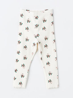 Beli Lastikli Y?lba?? Temal? K?z ?ocuk Pijama Alt?