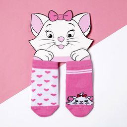 Носки для девочки KAFTAN «Кошечка», набор 2 пары, белые, розовые, 8-10 см