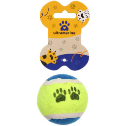 Цена за 6 шт. Мяч для активных игр "Счастливый хвост!", цвет синий/салатовый, d-6см