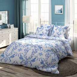 Комплект постельного белья Бязь гжельские фантазии КПБ-НБ-29 Семейный-2