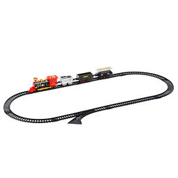 Железная дорога "Ретро поезд - Военный состав" в коробке