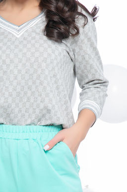 Костюм Линдси (грей/ментол) К5474 - Lt collection фото 4