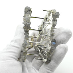 Заколка краб для волос бабочка с лабрадором 8*3,5*5см