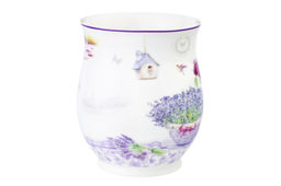 Кружка 350 мл 11,5*8,2*10 см Лаванда бочонок, NEW BONE CHINA - Elan gallery фото 8