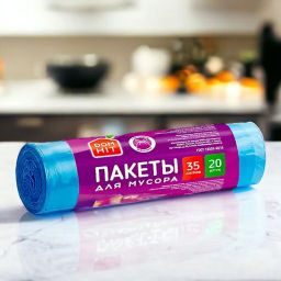 DOMHIT, пакеты для мусора с завязками 35л, 20 шт, 160 г