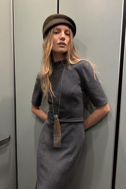SOFT DRESS WITH BELT - Zara фото 5