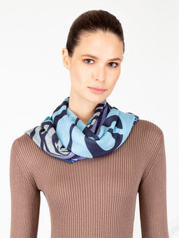 Платок жен. шелк+шерсть+мод 120х120 BL16-0688-12 - Eleganzza фото 4