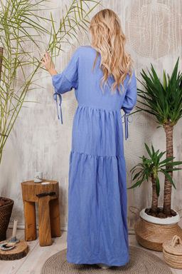 Платье AMORI 9662 василек  фото 3