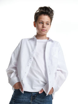 Рубашка для мальчика 22-7619 голубой - Mini maxi фото 7