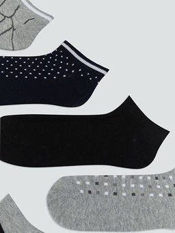 Desenli Erkek Patik ?orap 7li