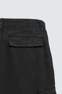 PANTAL?N CARGO BALLOON FIT / Negro