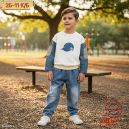 Костюм для мальчика (кофта и джинсы)