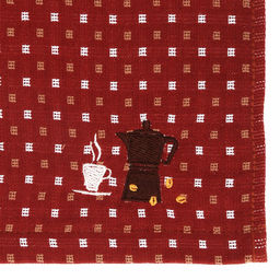 Полотенце кухонное "Кофе" 34х78см, лен+махра, 100% хлопок, цвета микс, Bolangde (Китай)