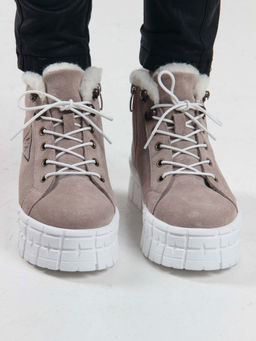 Ботинки EDART 243.212131 w. каменный замша/шерсть - Ed'art фото 4