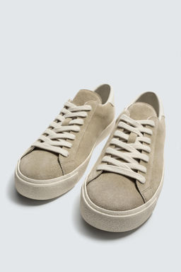 ZAPATILLA DETALLE TAL?N PIEL / Marr?n Arena - Zara фото 5