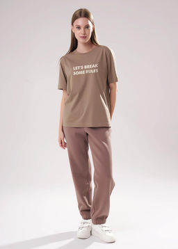 LF15-106 Футболка женская Футер теплый (ЧЗ) - Clever wear фото 3