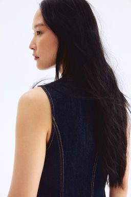 Chaleco denim entallado - H&m фото 3