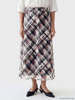 Beli Lastikli Ekose Y?rtma?l? Etek