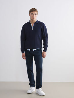 Polo Yaka Erkek Triko Kazak