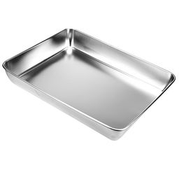 Лоток из нержавеющей стали 6,5л, 40х31см h6см (Китай)
